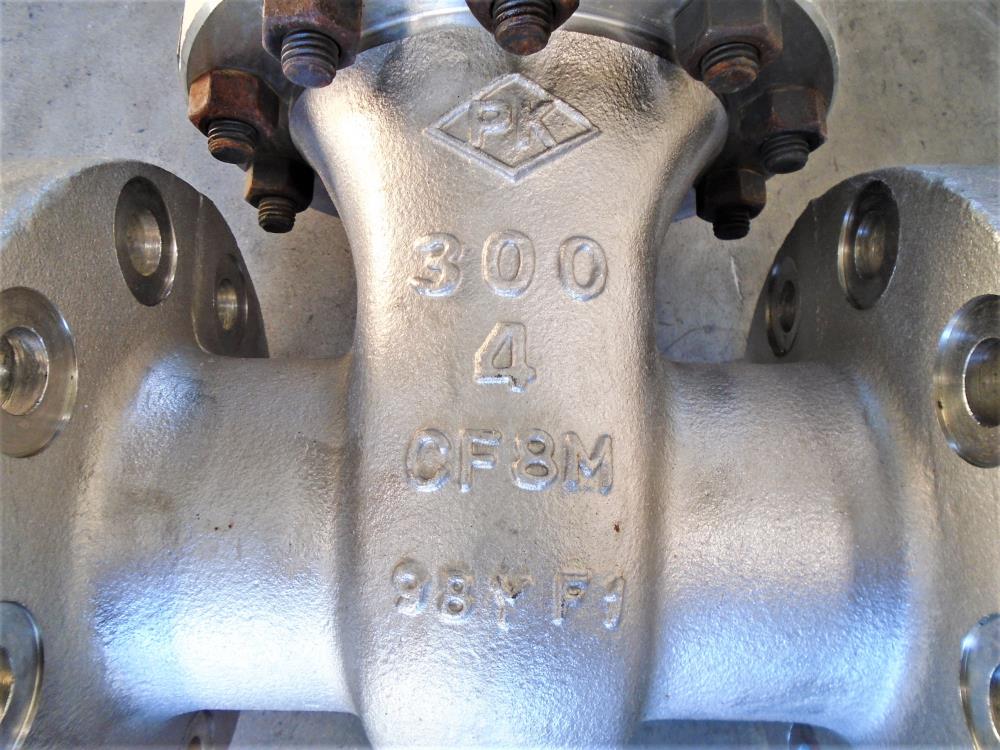 PK 4" 300# CF8M Gate Valve